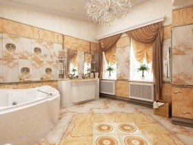 Античный стиль ванной комнаты