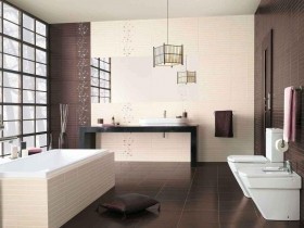 Дизайн ванной комнаты в стиле хай-тек