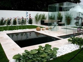 Идея современного минималистского сада