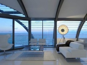 Дизайн гостиной в морском стиле
