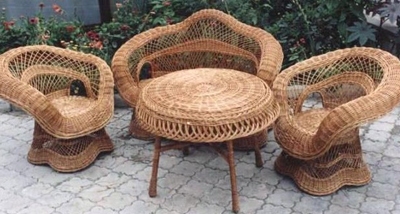 плетеная мебель для сада