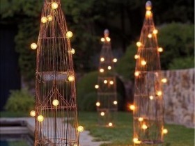 Креативные садовые светильники