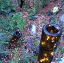 Самодельные садовые светильники