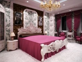 Спальня с элементами стиля китч